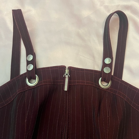 Vintage 90s Pinstriped Top - Picture 3 of 8